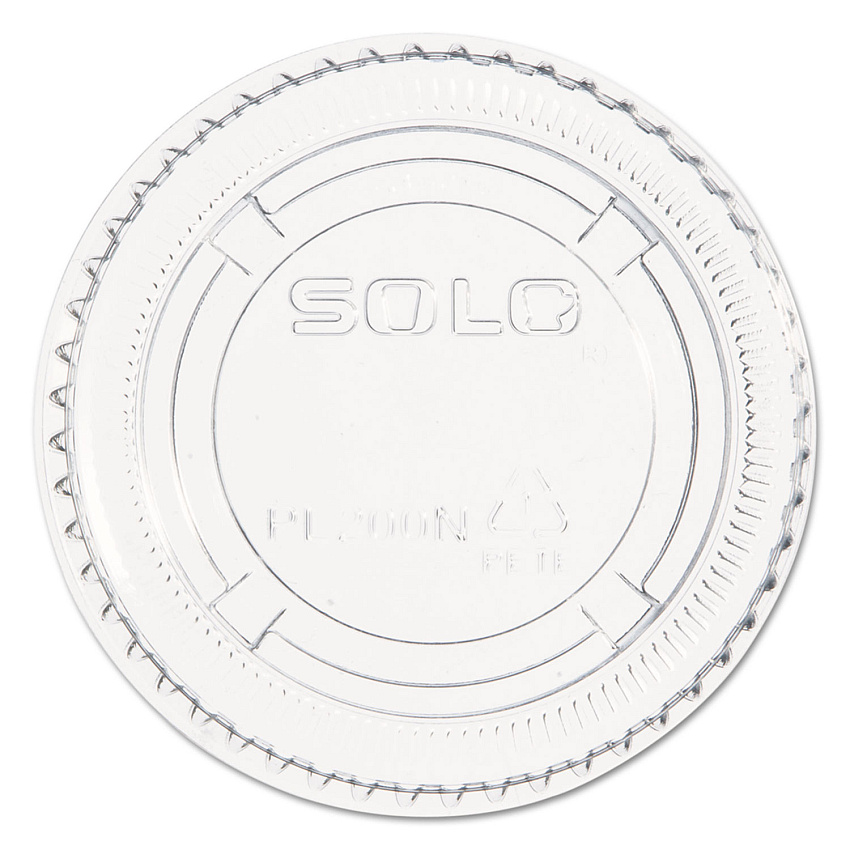 Dart Portion/Souffle Cup Lids, PET, Fits 1.5 oz to 2.5 oz Cups, Clear, 2,500/Carton (DCCPL200N)