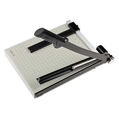 Dahle Vantage Guillotine Paper Trimmer/Cutter, 15 Sheets, 12" Cut Length, Metal Base, 10 x 12.75 (DAH12E)