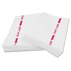 Cascades PRO Tuff-Job Guard Antimicrobial Towels, White/red, 12 X 21, 1/4 Fold, 150/carton (CSDW923)