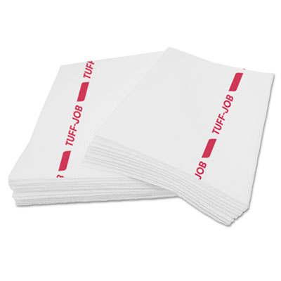 Cascades PRO Tuff-Job Guard Antimicrobial Towels, White/red, 12 X 21, 1/4 Fold, 150/carton (CSDW923)