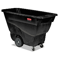 Rubbermaid Commercial Structural Foam Tilt Truck, 101 gal, 450 lb Capacity, Plastic, Black (RCP9T13BLA)