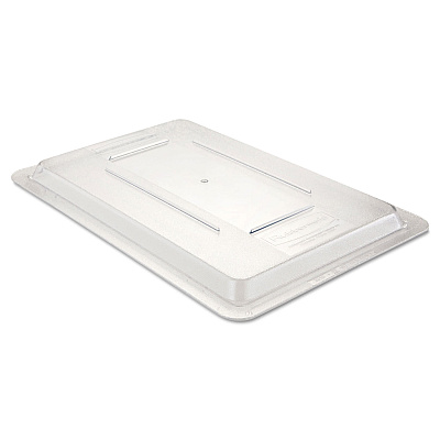 Rubbermaid Commercial Food/Tote Box Lids, 12 x 18, Clear, Plastic (RCP3310CLE)