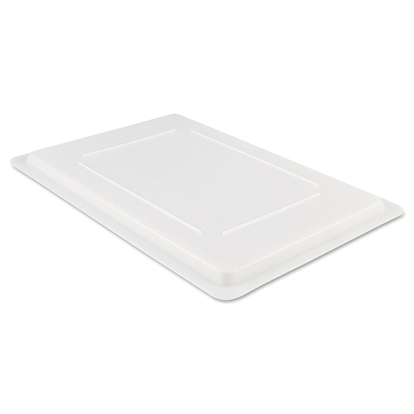 Rubbermaid Commercial Food/Tote Box Lids, 26 x 18, White, Plastic (RCP3502WHI)