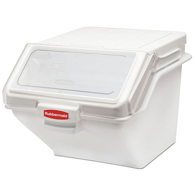Rubbermaid Commercial PROSAVE Shelf Ingredient Bin, 19.2 x 23.5x 16.88, White, Plastic (RCPFG9G5800WHT)