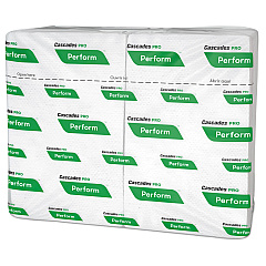 Cascades PRO Perform Interfold Napkins, 1-Ply, 6.5 x 4.25, White, 376/Pack, 16 Packs/Carton (CSDT410)