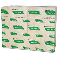 Cascades PRO Perform Interfold Napkins, 1-Ply, 6.5 x 4.25, Natural, 376/Pack, 16 Packs/Carton (CSDT411)
