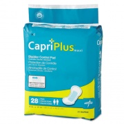 Medline Capri Plus Bladder Control Pads, Ultra Plus, 8" x 17", 28/Pack, 6/Carton (BCPE03CT)