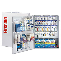 First Aid Only ANSI 2021 SmartCompliance General Business First Aid Kit for 150 People, 925 Pieces, Metal Case (FAO90732021)