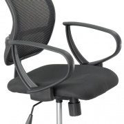 Optional Loop Arm Kit for Mesh Extended Height Chairs for Safco Vue Mesh Extended-Height Chairs, Black, 2/Set (3396BL)