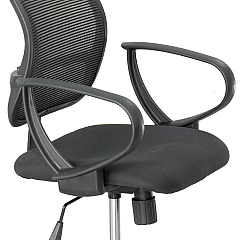 Optional Loop Arm Kit for Mesh Extended Height Chairs for Safco Vue Mesh Extended-Height Chairs, Black, 2/Set (SAF3396BL)