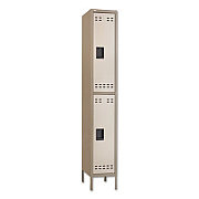 Safco Double-Tier Locker, 12w X 18d X 78h, Two-Tone Tan (SAF5523TN)