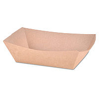 SCT Eco Food Trays, 1 lb Capacity, Brown Kraft, Paper, 1,000/Carton (SCH0513)