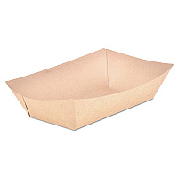 SCT Eco Food Trays, 5 lb Capacity, Brown Kraft, Paper, 500/Carton (SCH0529)