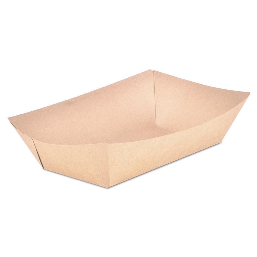 SCT Eco Food Trays, 5 lb Capacity, Brown Kraft, Paper, 500/Carton (SCH0529)
