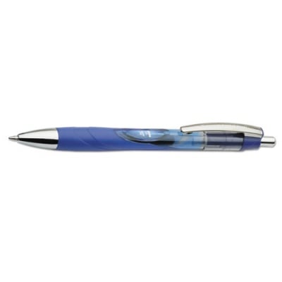 AbilityOne 7520015068502 SKILCRAFT VISTA Gel Pen, Retractable, Medium 0.7 mm, Blue Ink, Translucent Blue Barrel, Dozen