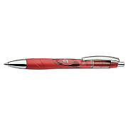AbilityOne 7520015646054, SKILCRAFT VISTA Gel Pen, Retractable, Medium 0.7 mm, Red Ink, Red/Clear Barrel, Dozen