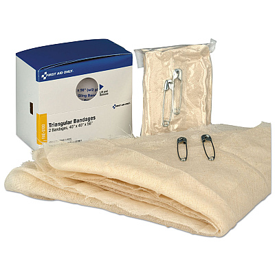 First Aid Only Refill for SmartCompliance Gen Business Cabinet, Triangular Bandages, 40 x 40 x 56, 2/Box (FAOFAE5100)