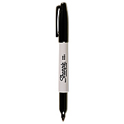Sharpie Fine Bullet Tip Permanent Marker, Black, Dozen (SAN1812419)