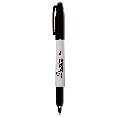 Sharpie Fine Bullet Tip Permanent Marker, Black, Dozen (SAN1812419)