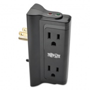 Tripp Lite Protect It! Surge Protector, 4 Side-Mounted Outlets, Direct Plug-In, 720 Joules (TLP4BK)