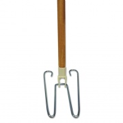 Boardwalk Wedge Dust Mop Head Frame/Lacquered Wood Handle, 0.94" dia x 48" Length, Natural (1492)