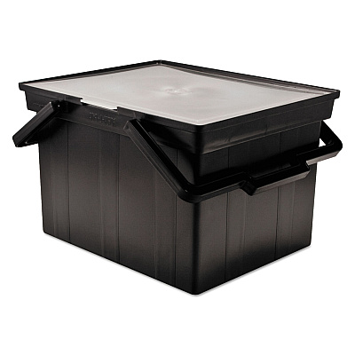 Advantus Companion Portable File, Letter/Legal Files, 17" x 14" x 11", Black (AVTTLF2B)