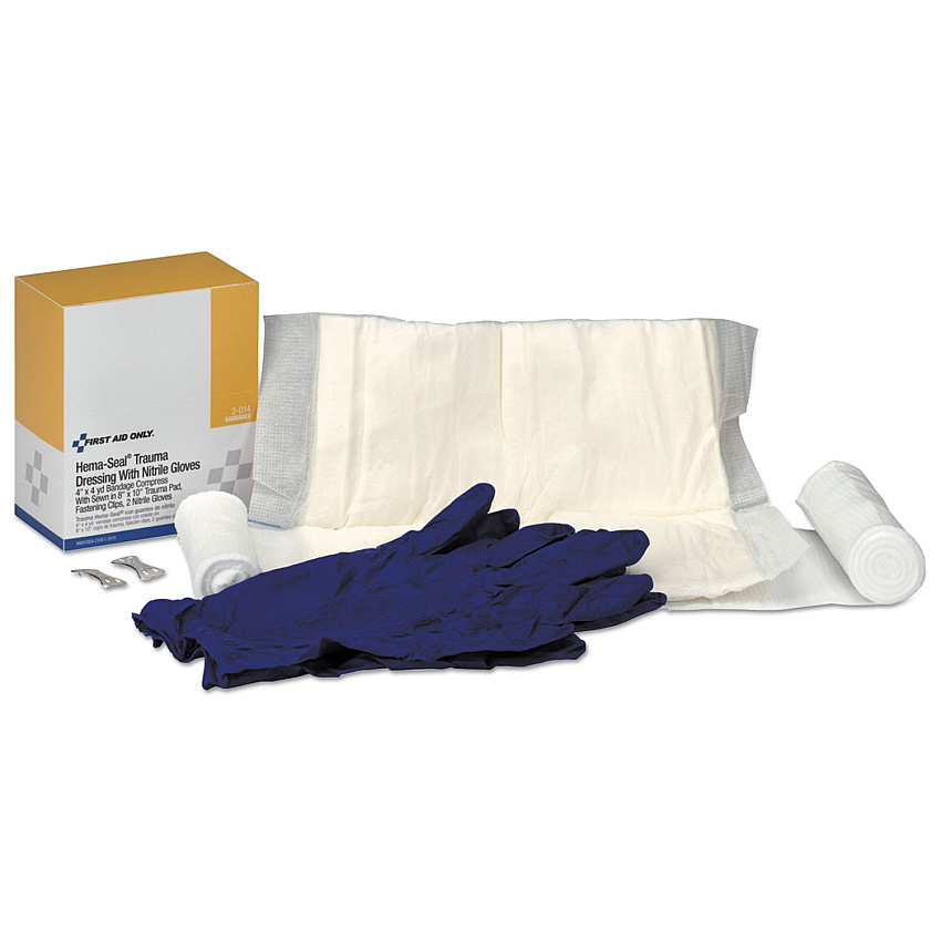 First Aid Only Refill for SmartCompliance General Business Cabinet, Trauma Dressing (FAO2014)