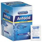 First Aid Only Over the Counter Antacid Medications for First Aid Cabinet, 2 Tablets/Packet, 125 Packets/Box (90110)