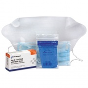 First Aid Only Refill for SmartCompliance General Business Cabinet, Eye and Face Shield, Gloves (21024)