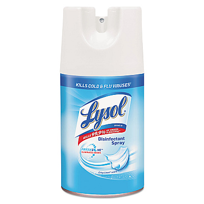 LYSOL Disinfectant Spray, Crisp Linen, 7 oz Aerosol Spray, 12/Carton (RAC90440)