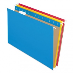 Pendaflex Colored Hanging Folders, Legal Size, 1/5-Cut Tabs, Assorted Colors, 25/Box (81632)