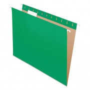 Pendaflex Colored Hanging Folders, Letter Size, 1/5-Cut Tabs, Bright Green, 25/Box (81610)