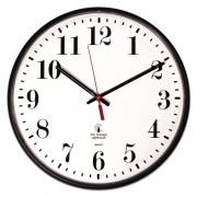 Chicago Lighthouse Quartz Slimline Clock, 12.75" Overall Diameter, Black Case, 1 AA (sold separately) (67300002)