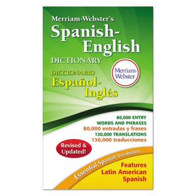 Merriam Webster Merriam-Websters Spanish-English Dictionary, 928 Pages (824)