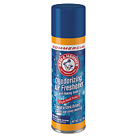 Arm & Hammer Baking Soda Air Freshener, Light Fresh, 7 oz Aerosol Spray, 12/Carton (CDC3320094170CT)