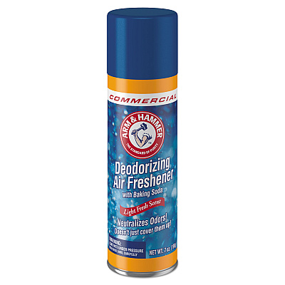 Arm & Hammer Baking Soda Air Freshener, Light Fresh, 7 oz Aerosol Spray, 12/Carton (CDC3320094170CT)
