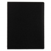 Blueline Duraflex Poly Notebook, 1 Subject, Medium/College Rule, Black Cover, 11 x 8.5, 80 Sheets (B4181)