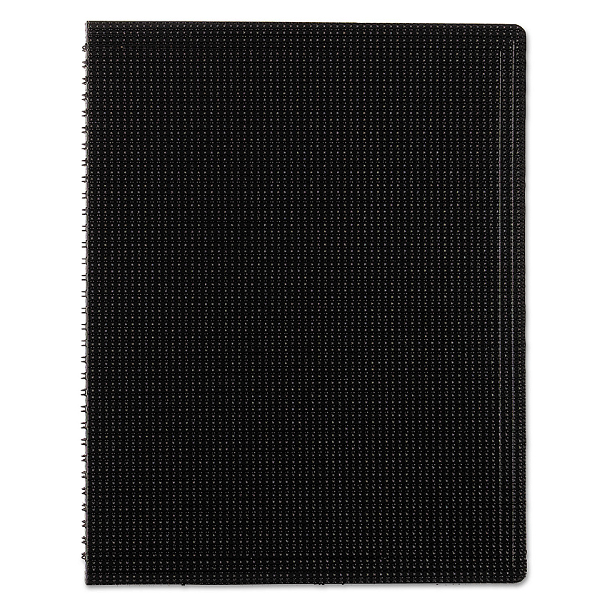Blueline Duraflex Poly Notebook, 1-Subject, Medium/College Rule, Black Cover, (80) 11 x 8.5 Sheets (REDB4181)