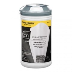 Sani Professional Disinfecting Multi-Surface Wipes, 7.5 x 5.38, White, 200/Canister, 6 Canisters/Carton (P22884CT)