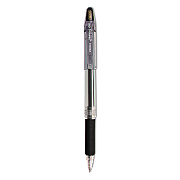 Zebra Jimnie Gel Pen, Stick, Medium 0.7 mm, Black Ink, Clear/Black Barrel, 12/Pack (ZEB44110)