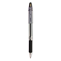 Zebra Jimnie Gel Pen, Stick, Medium 0.7 mm, Black Ink, Clear/Black Barrel, 12/Pack (ZEB44110)