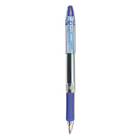 Zebra Jimnie Gel Pen, Stick, Medium 0.7 mm, Blue Ink, Clear/Blue Barrel, 12/Pack (ZEB44120)