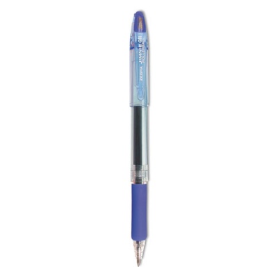 Zebra Jimnie Gel Pen, Stick, Medium 0.7 mm, Blue Ink, Smoke Barrel, 12/Pack (44120)