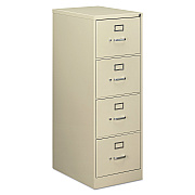 Alera Economy Vertical File, 4 Legal-Size File Drawers, Putty, 18" x 25" x 52" (ALEHVF1952PY)