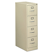 Alera Economy Vertical File, 4 Letter-Size File Drawers, Putty, 15" x 25" x 52" (ALEHVF1552PY)
