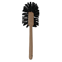 Rubbermaid Commercial Commercial-Grade Toilet Bowl Brush, 17" Handle, Brown (RCP6320)
