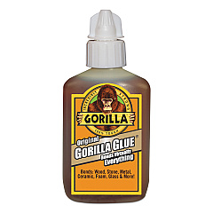 Gorilla Original Formula Glue, 2 oz, Dries Light Brown (GOR5000206)