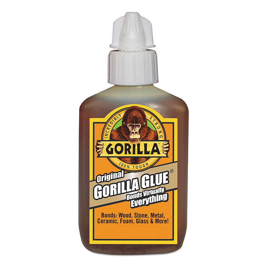 Gorilla Original Formula Glue, 2 oz, Dries Light Brown (GOR5000206)
