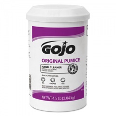 GOJO Original Pumice Hand Cleaner, Lemon, 4.5 lb Cartridge, 6/Carton (113506)