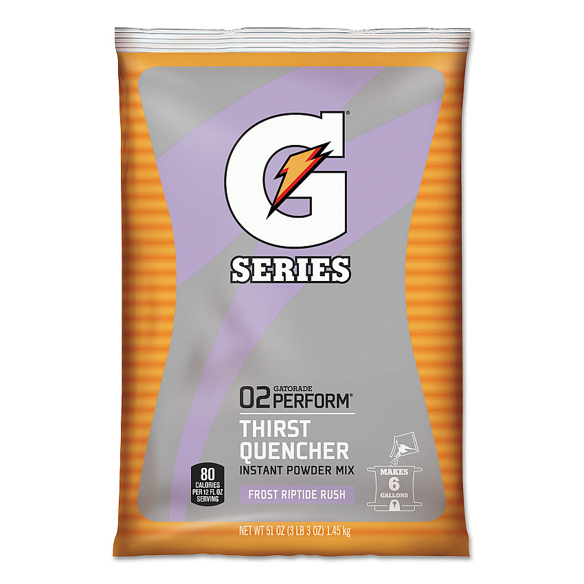 Gatorade Original Powdered Drink Mix, Riptide Rush, 51oz Packets, 14/Carton (GTD33672)
